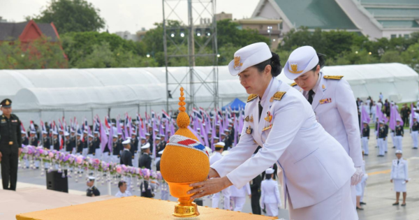 สำนักงาน กปร. ร่วมพิธีถวายเครื่องราชสักการะและวางพานพุ่ม และพิธีจุดเทียนถวายพระพรชัยมงคล